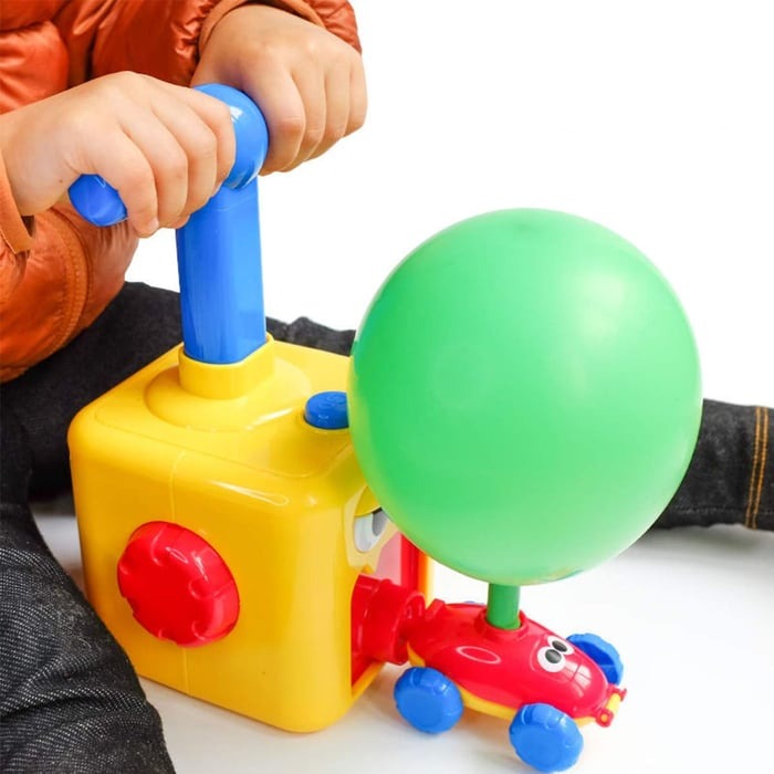 TurboPop Luchtpompend Speelgoedauto – Educatief en Snel Speelgoed voor Kinderen 2+