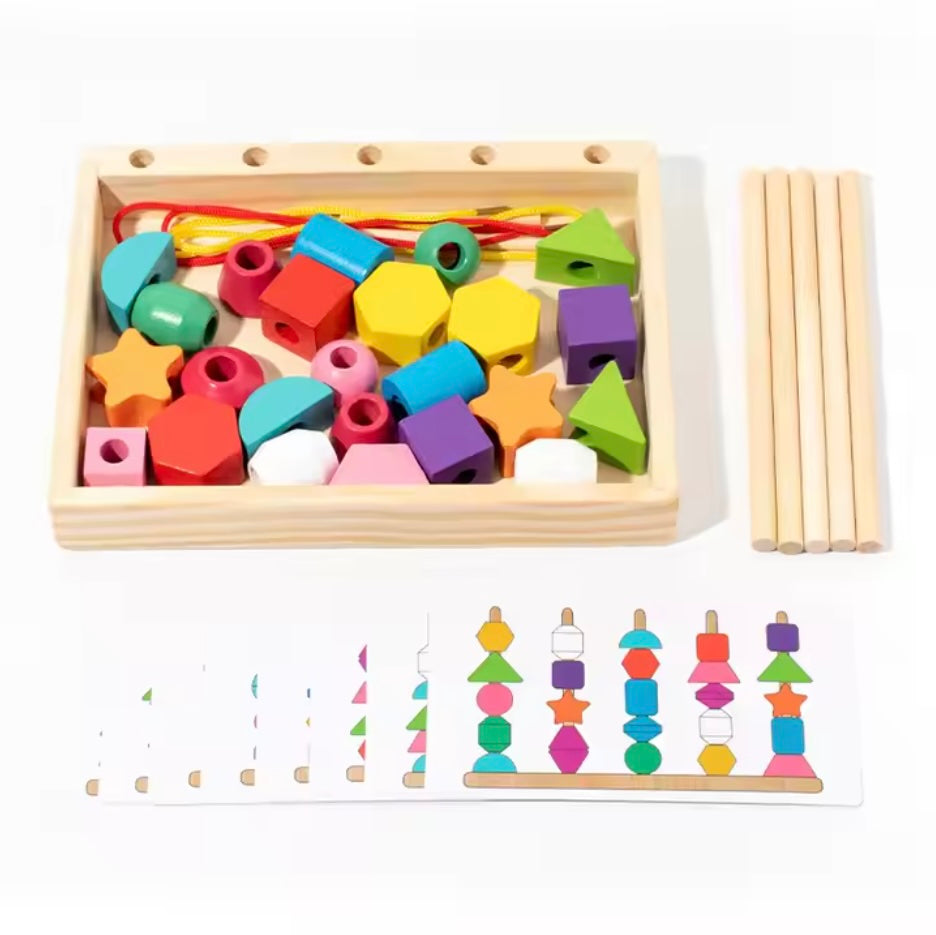 Kleur Matching Blokken voor Peuters – Educatief Houten Speelgoed – Kleuren en Vorm Herkenning