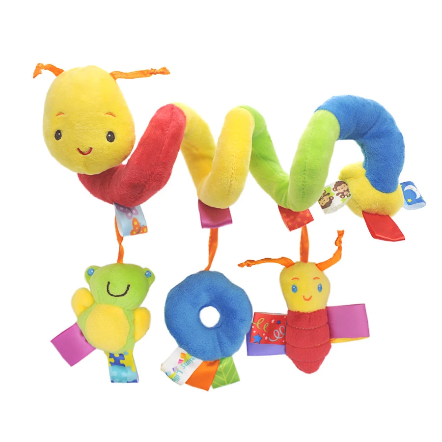 Babyspeelgoed spiraal pluche – Zintuiglijke stimulatie – BPA-vrij – Voor baby & peuter