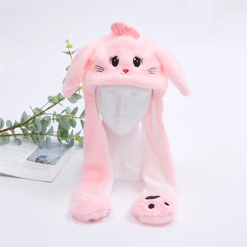 Interactieve Hoed met Beweegbare Oren – Zachte Pluche Winterhoed voor Kinderen & Volwassenen | Perfect voor Cosplay, Feest & Cadeau
