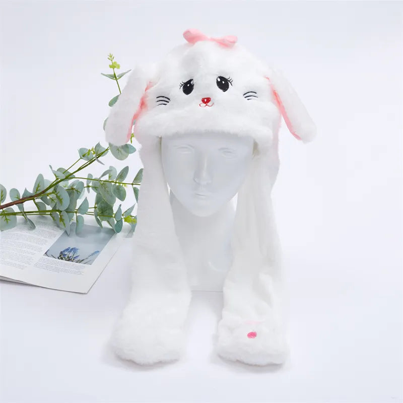 Interactieve Hoed met Beweegbare Oren – Zachte Pluche Winterhoed voor Kinderen & Volwassenen | Perfect voor Cosplay, Feest & Cadeau