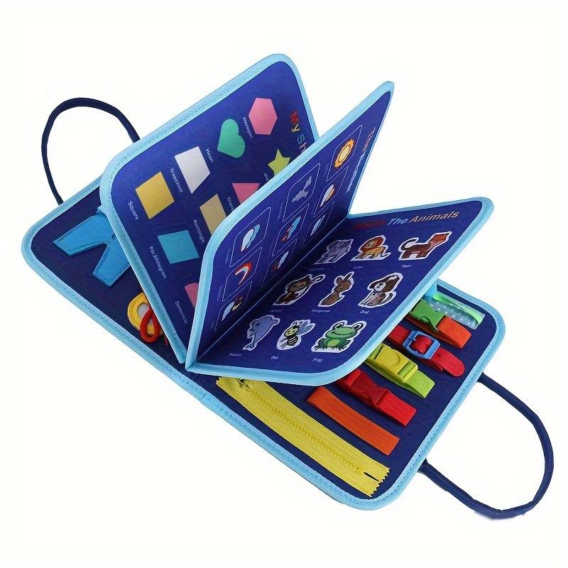 Interactief Montessori Boek voor Kinderen - Leer & Speel met Veters, Ritsen en Knopen 2+ Jaar