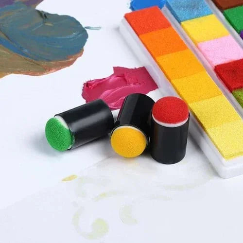 Artilo Vingerverf en Stempelset voor Kinderen – Complete Creatieve Set met 20 Kleuren Inkt