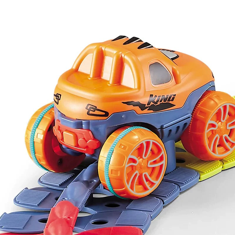 Flexibele Racebaan voor Kinderen – Creatief Bouwen & Spelen | 46-Delige Speelset vanaf 4 Jaar