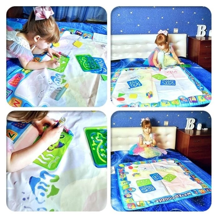 Water Magic Tekenmat voor Kinderen - Rommelvrij Creatief Spel met Waterpen