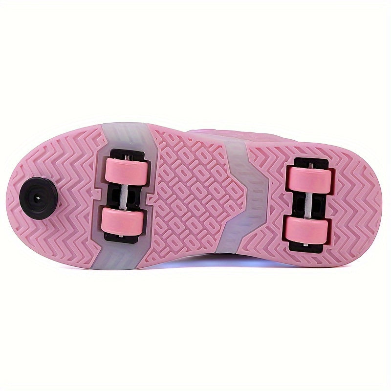 GlowSkate LED Rolschaats Sneakers met Vleugels – Meisjes | Maat 29-37