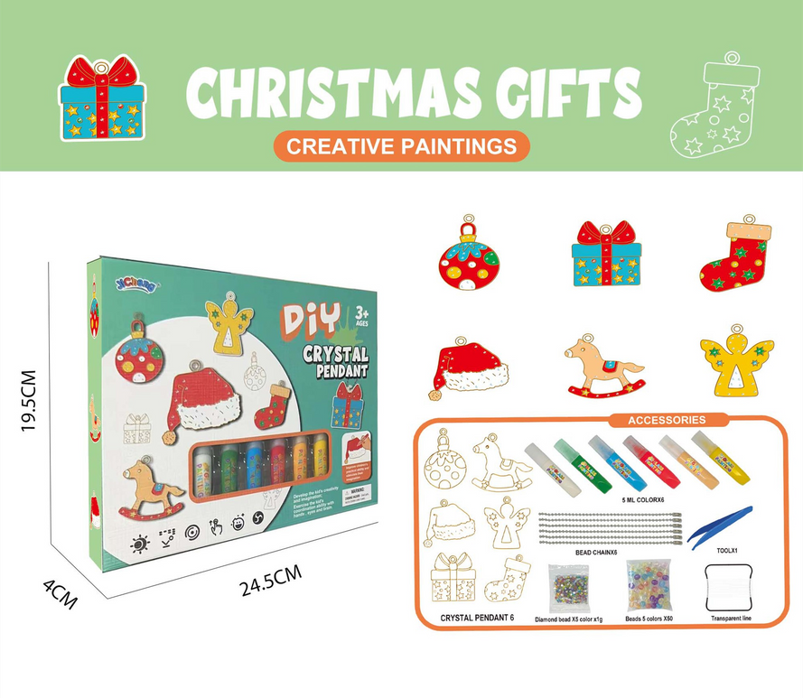 Kerst Diamond Painting Set – Complete Diamond Art Knutselset 30x30 cm