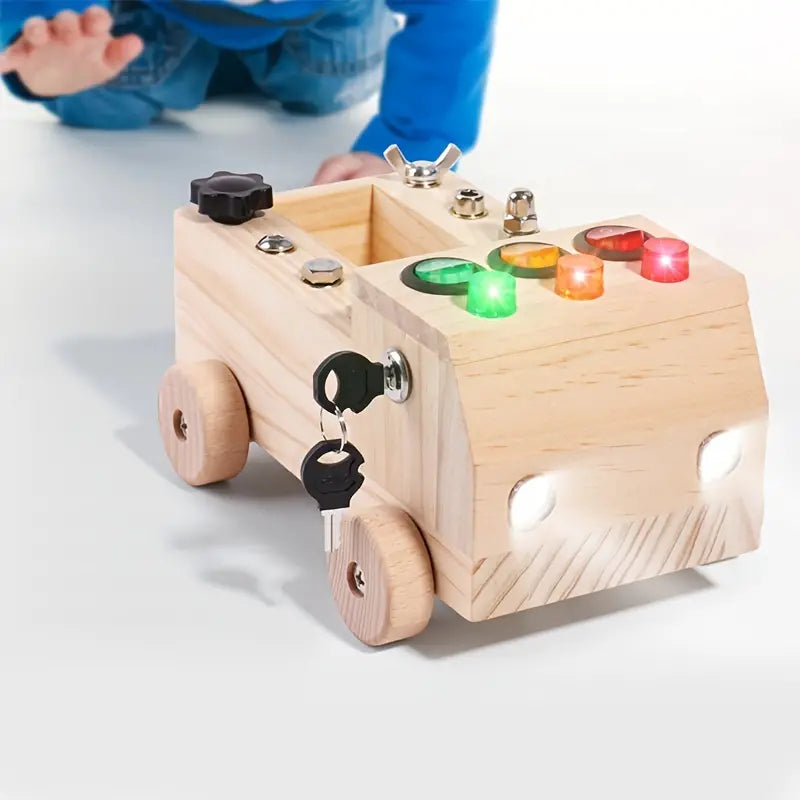 BrightHands Montessori Activiteitenbord – Educatief LED-speelbord voor Kinderen 3-12 jaar, Fijne Motoriek en Zelfstandig Leren