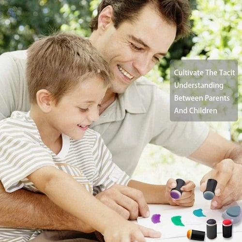Artilo Vingerverf en Stempelset voor Kinderen – Complete Creatieve Set met 20 Kleuren Inkt