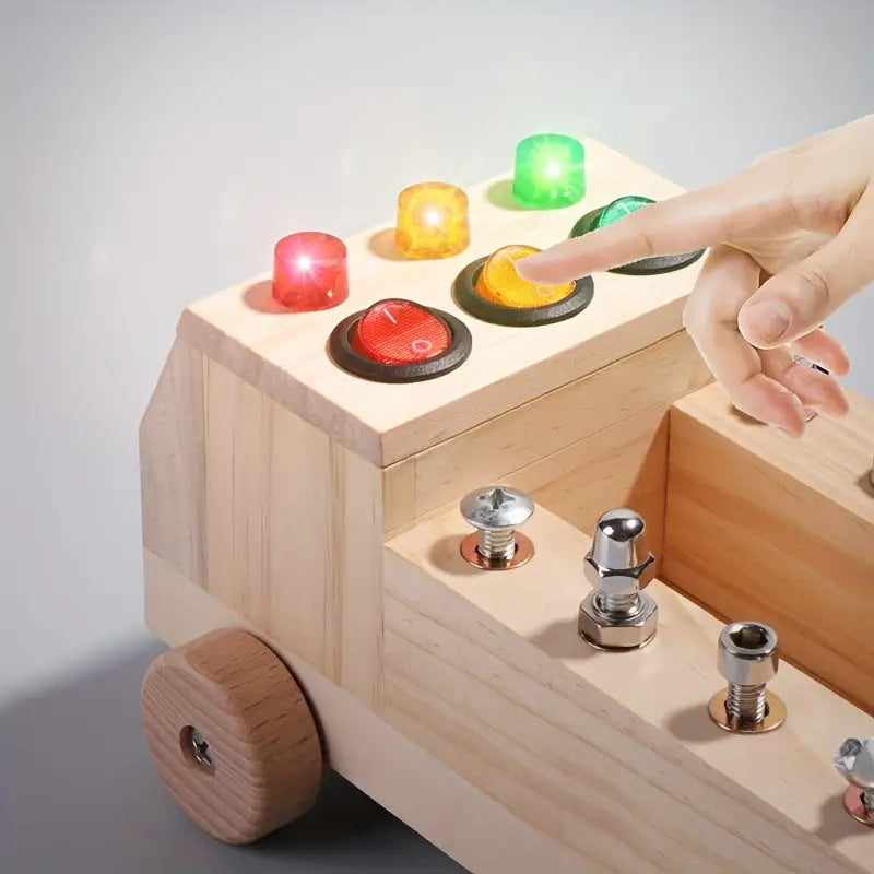 BrightHands Montessori Activiteitenbord – Educatief LED-speelbord voor Kinderen 3-12 jaar, Fijne Motoriek en Zelfstandig Leren