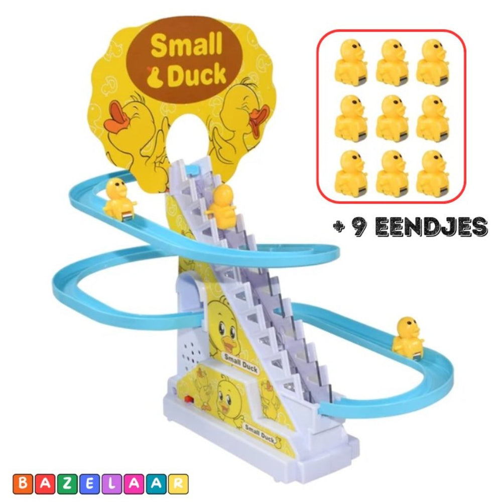 Dansende eenden parcours met 9 eenden