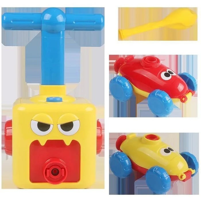 TurboPop Luchtpompend Speelgoedauto – Educatief en Snel Speelgoed voor Kinderen 2+