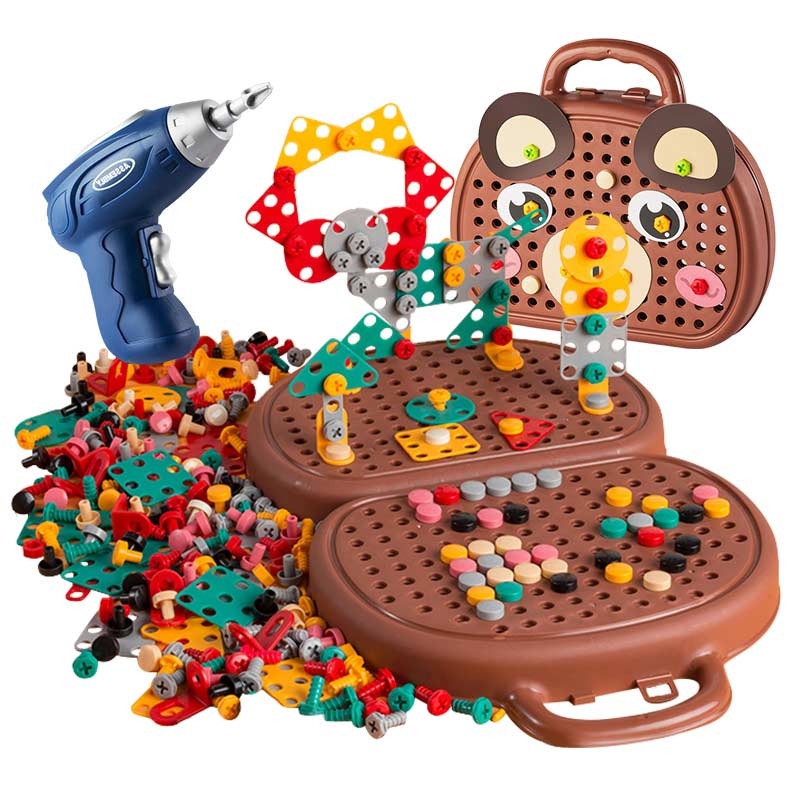 STEM Electric Bouwset 203-delig – Educatief Bouwspeelgoed met Boormachine voor Kinderen (5+)