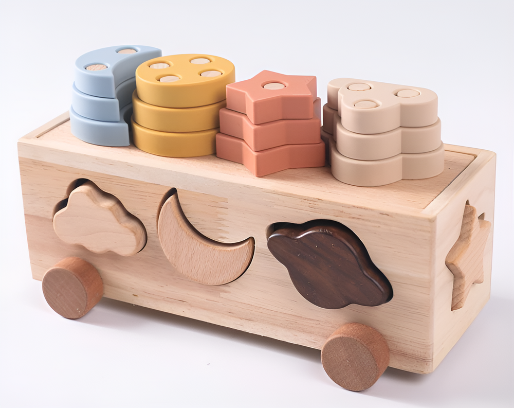 StackoFun Montessori Stapelset – Veilig en Educatief Speelgoed voor Baby’s