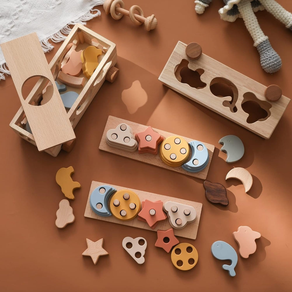 StackoFun Montessori Stapelset – Veilig en Educatief Speelgoed voor Baby’s