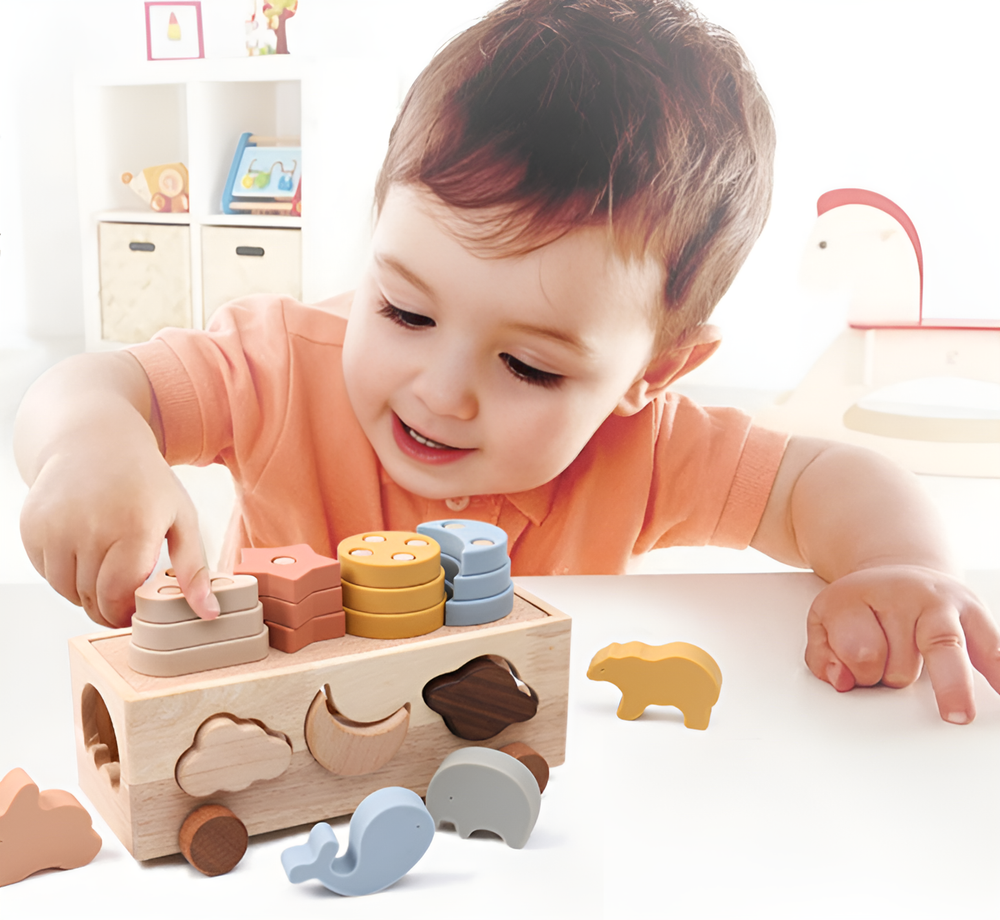 StackoFun Montessori Stapelset – Veilig en Educatief Speelgoed voor Baby’s