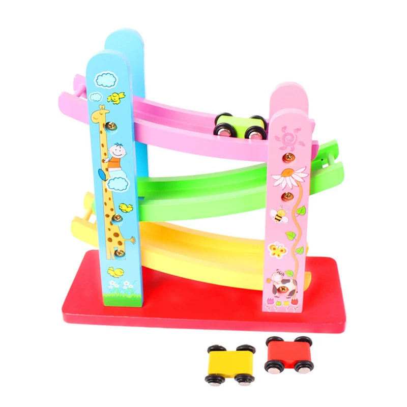 EcoTrack Houten Autorenbaan – Creatief, Duurzaam & Educatief Speelplezier voor Kinderen 18+ maanden