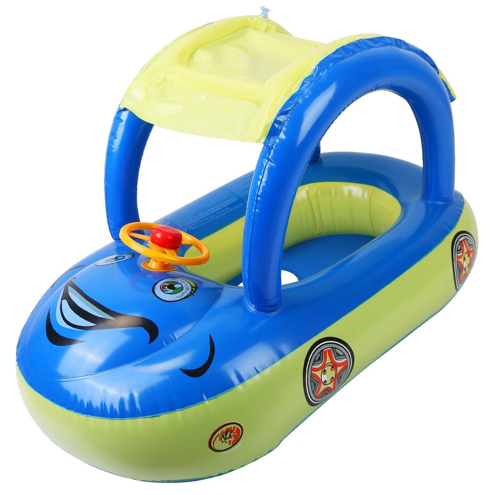 Opblaasbaar Kinderbootje Zonnedakje – Waterpret 1-4 Jaar PVC