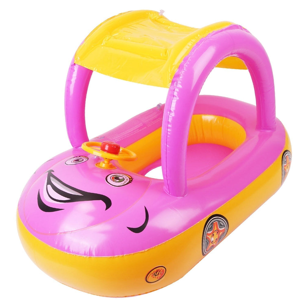 Opblaasbaar Kinderbootje Zonnedakje – Waterpret 1-4 Jaar PVC