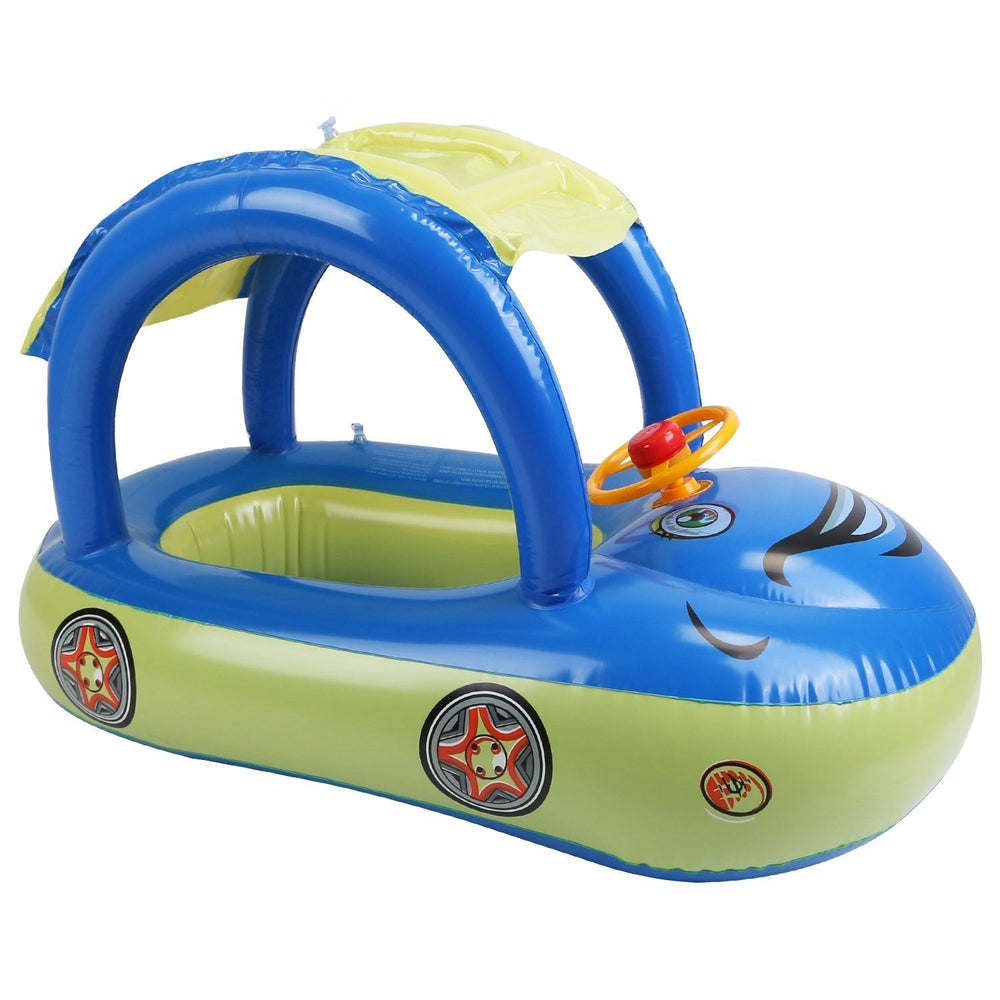Opblaasbaar Kinderbootje Zonnedakje – Waterpret 1-4 Jaar PVC