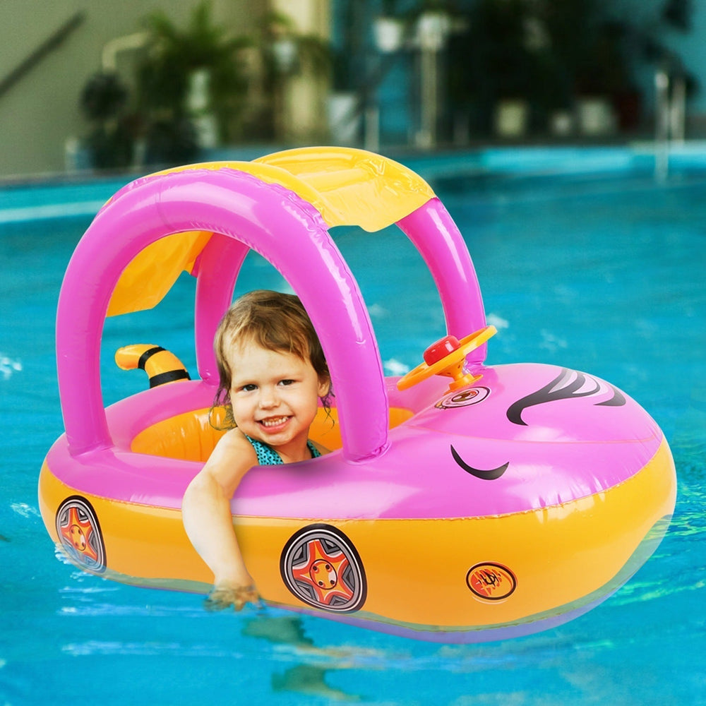 Opblaasbaar Kinderbootje Zonnedakje – Waterpret 1-4 Jaar PVC