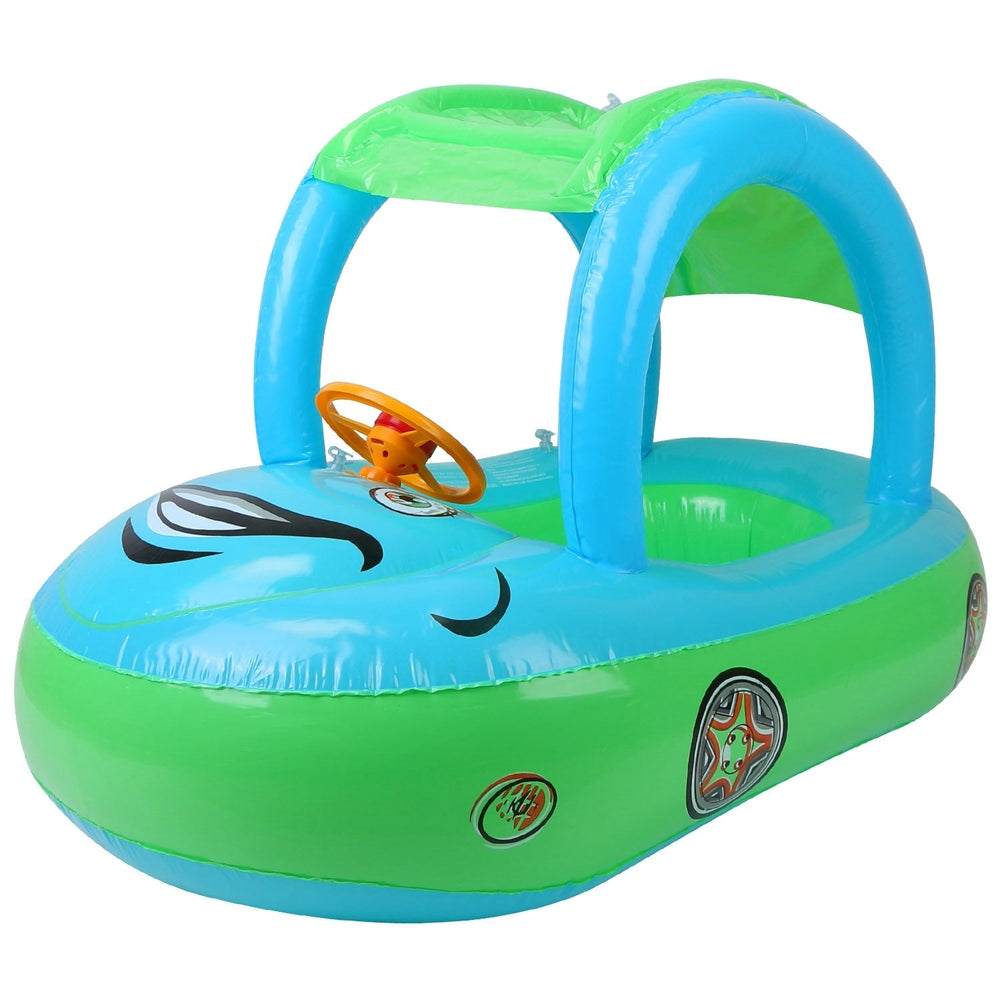 Opblaasbaar Kinderbootje Zonnedakje – Waterpret 1-4 Jaar PVC