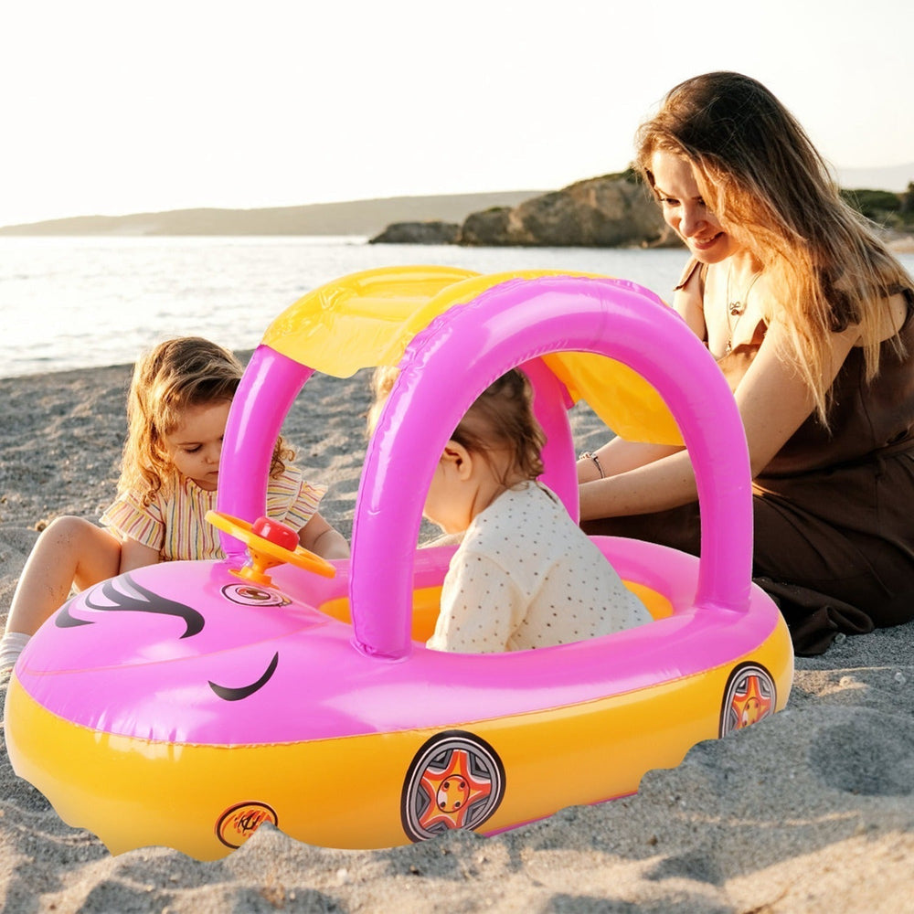 Opblaasbaar Kinderbootje Zonnedakje – Waterpret 1-4 Jaar PVC