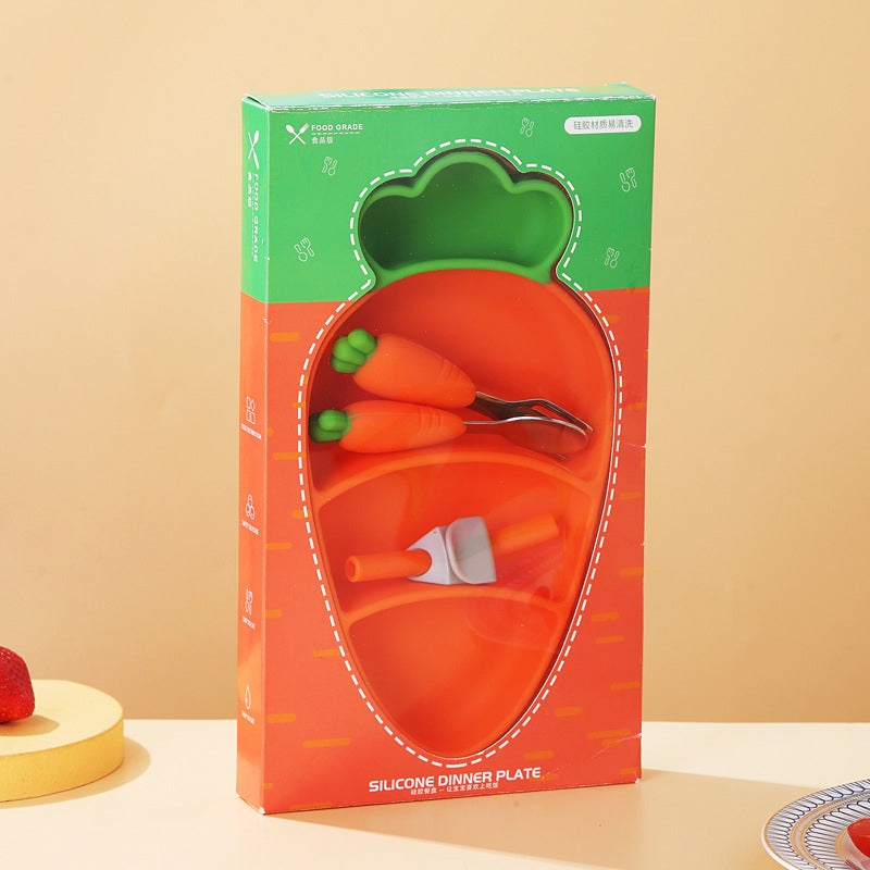 Baby Bord Zuignap – Siliconen Peuterbord met Vakjes
