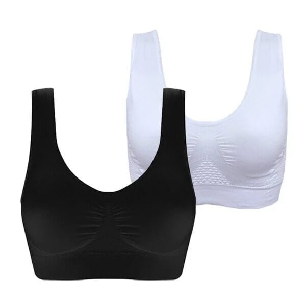Beugelloze bh met lift-effect van ademend nylon – zonder haakjes, ventilatiezones | comfortbh