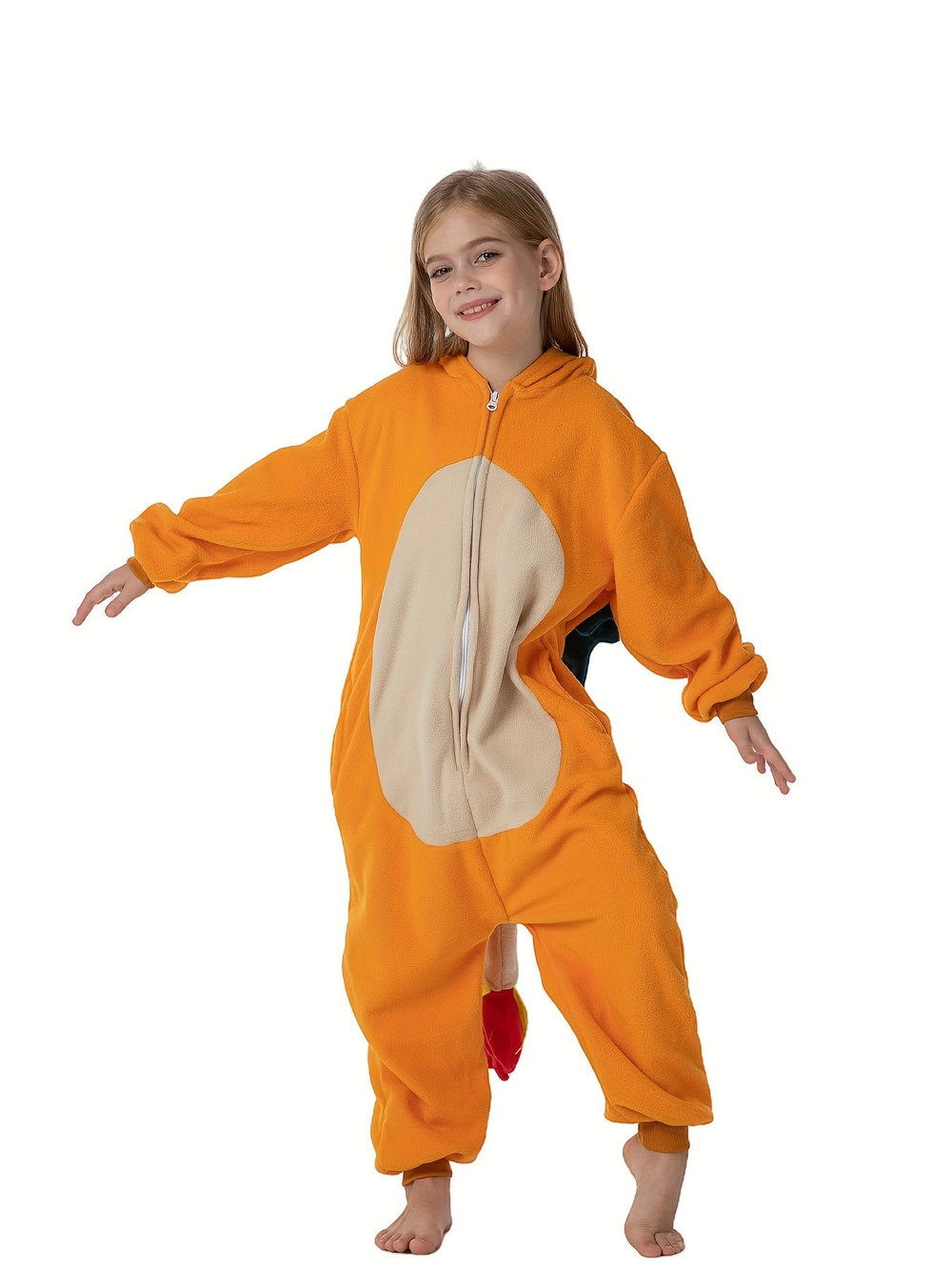 FyreWing Drakenkostuum voor Kinderen - Zacht Fleece, Pyjama & Verkleedpak | Vleugels, Staart & Capuchon | Fantasierijk Spel & Avontuur