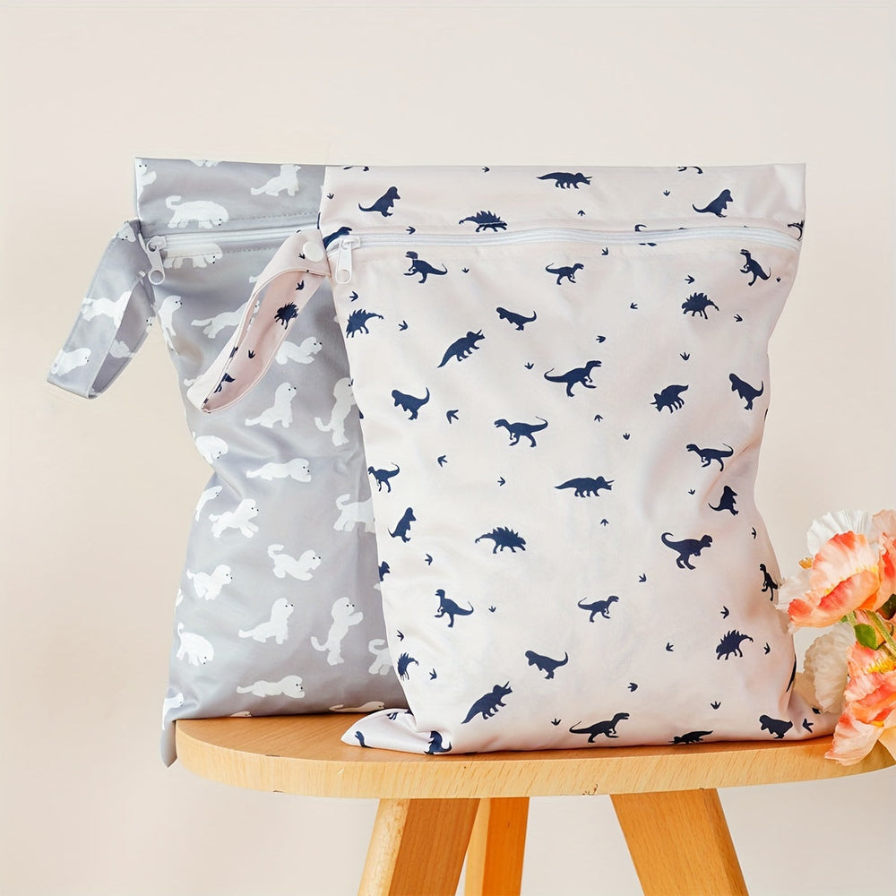 AquaTote Waterdichte Luierzakken – Set van 2 voor Natte Kleding en Luiers – Herbruikbaar en Geurvrij, Ideaal voor Onderweg