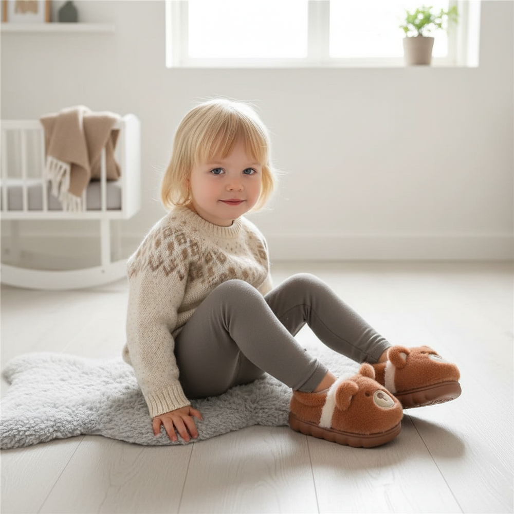 Animal Kindersloffen – Warme & Anti-Slip Sloffen voor Peuters & Kinderen