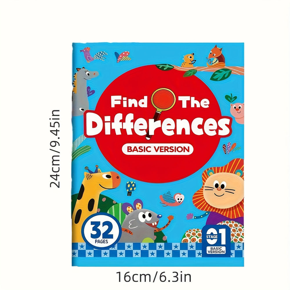 Zoek de Verschillen Activiteitenboek – 2-Pack Educatief Puzzelboek voor Kinderen