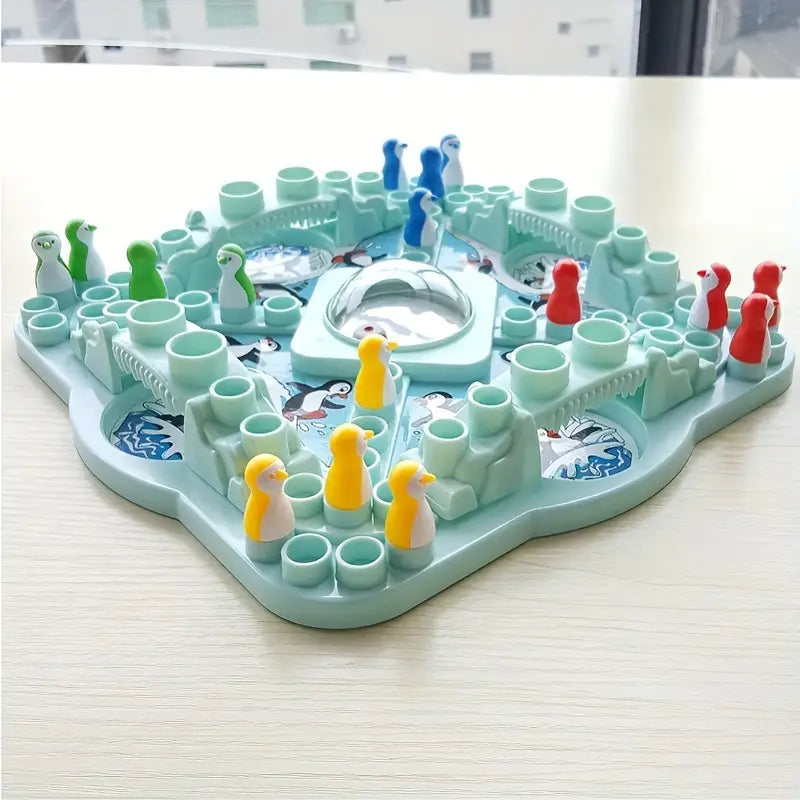 FrostTrek Penguin Glide Bordspel – IJsavontuur Familiegame
