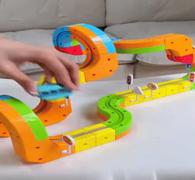 Playvero BuildSphere – Magnetisch Bouw- en Railsysteem voor Creatief en Educatief Speelplezier