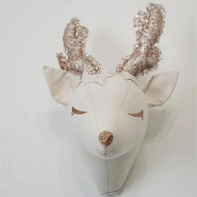 PlayNest Dierenwanddecoratie - Zachte Pluche Dierenkoppen voor Kinderkamer | Educatief & Speels