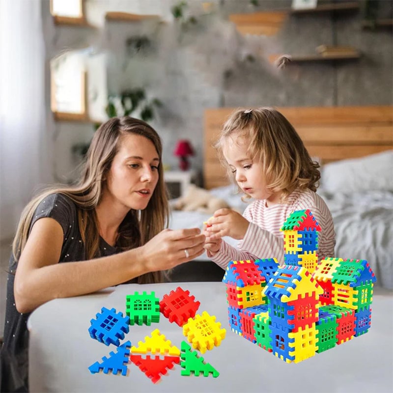 Grote Bouwstenen Set voor Kinderen – Educatieve Bouwblokken 50/100/160 Stuks