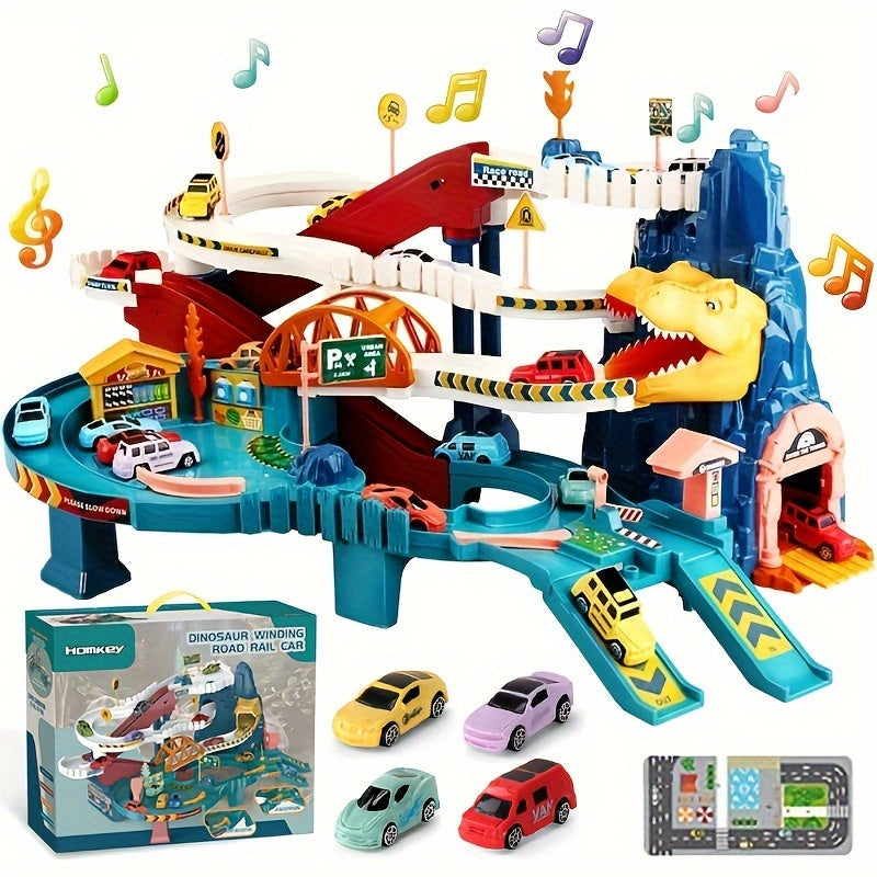 Jurassic Tracks Adventure Set – Dinosaurus Racebaan voor Kinderen 3-6 Jaar