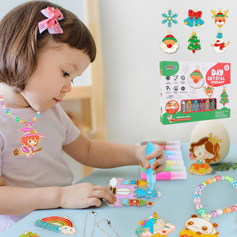 Kristallen Knutselset voor Kinderen – Maak Jouw Eigen Glinsterende Hangers +3 Jaar
