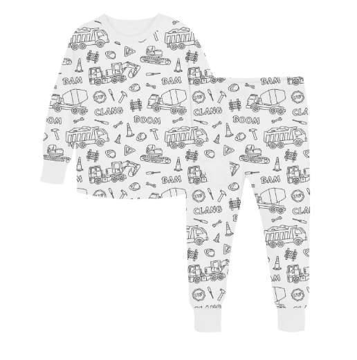 Kleur Pyjama Kind – DIY Pyjama Set met Textielstiften (3–8 Jaar)