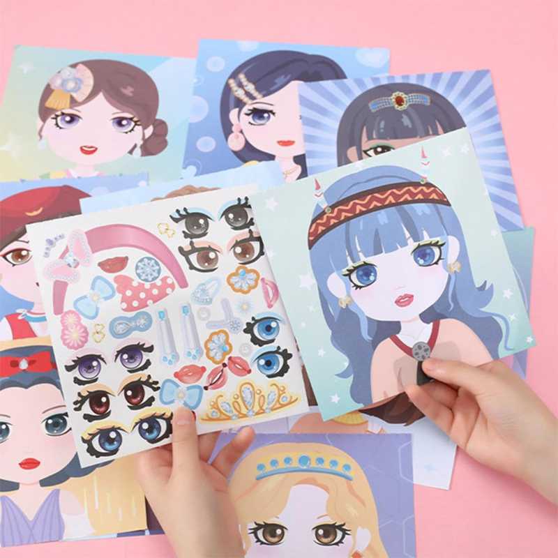 Prinsessen Dress-Up Stickers voor Kinderen – Creatieve Outfits & DIY Kledingstickers