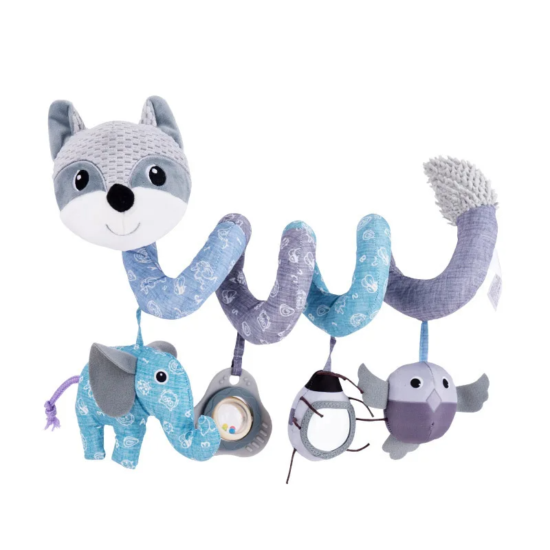 Babyspeelgoed spiraal pluche – Zintuiglijke stimulatie – BPA-vrij – Voor baby & peuter