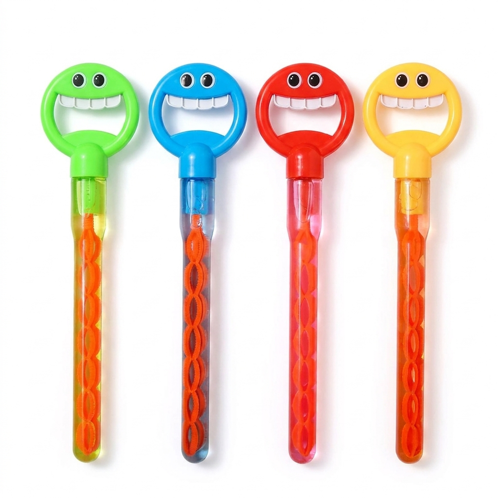 Bellenblaasstok met 32 Gaten – Smiley Bellenblazer voor Extra Veel Bubbels (2-pack)