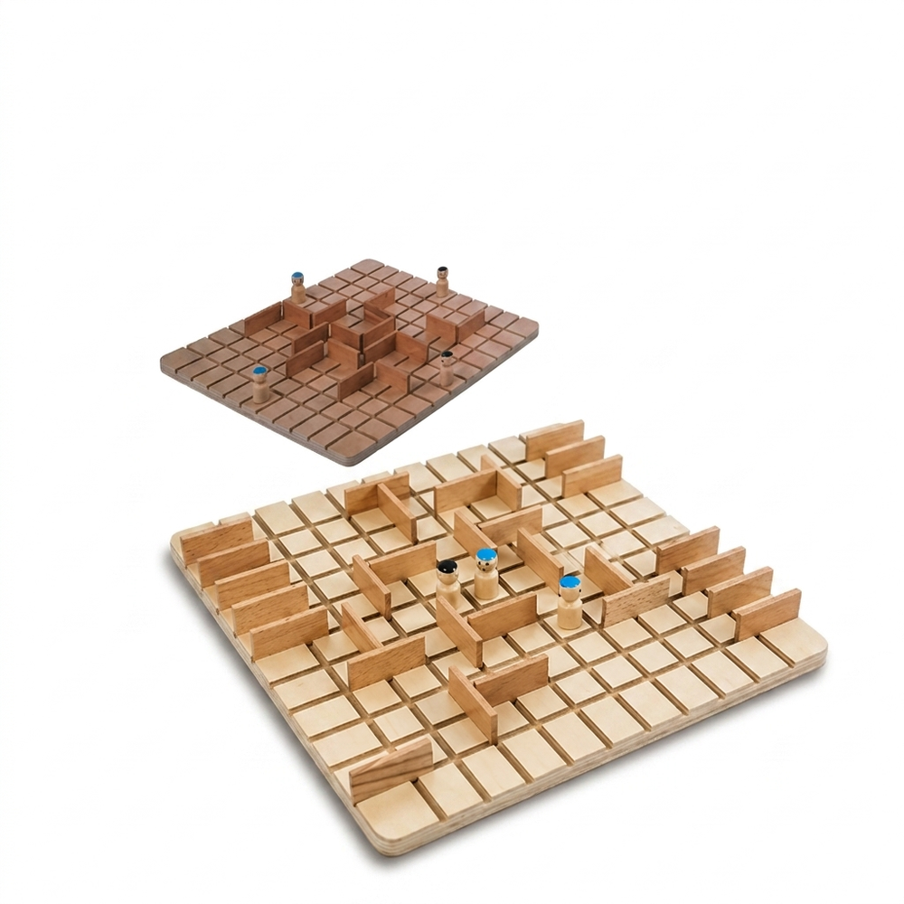 Houten schaak- en strategiebordspel voor het hele gezin