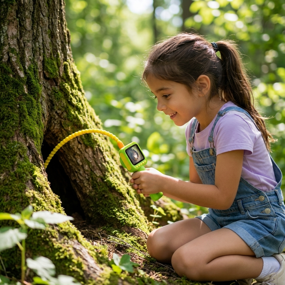 Inspectiecamera voor Kinderen – Borescoop met 2,8‑inch Scherm & Flexibele Cameraslang