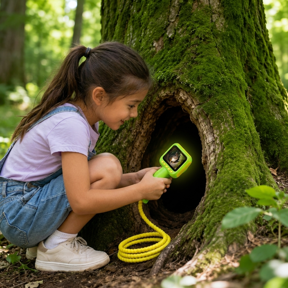 Inspectiecamera voor Kinderen – Borescoop met 2,8‑inch Scherm & Flexibele Cameraslang