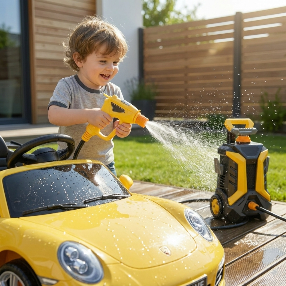 Autowas Speelset voor Kinderen – Werkende Watersproeier & Fantasierijk Rollenspel