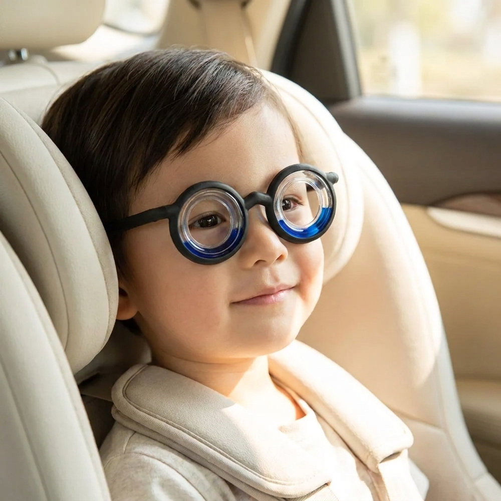 Anti-misselijkheid Reisbril voor Kinderen – No-Lens Ontwerp voor Onderweg