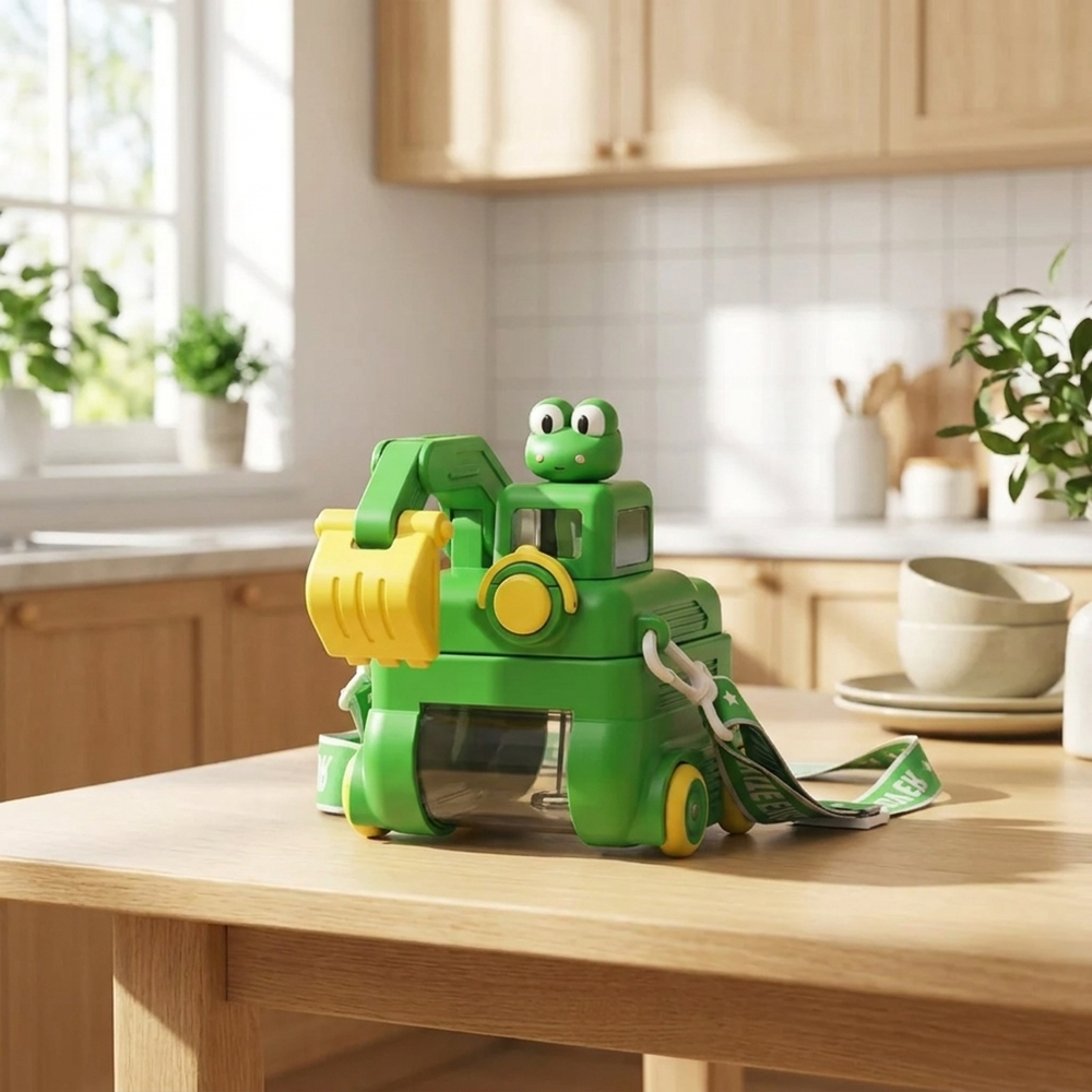 Graafmachine Waterfles met Rietje – Speelse Drinkfles voor Kinderen