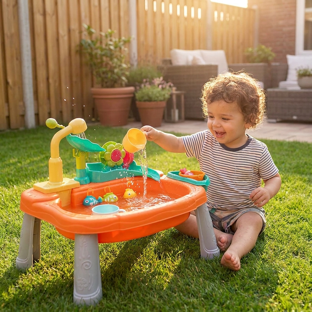 Kinderspeelkeuken met echte waterfunctie – op kinderhoogte voor rollenspel